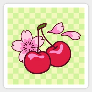 Sakura Cherry Blossom and Fruit Sticker